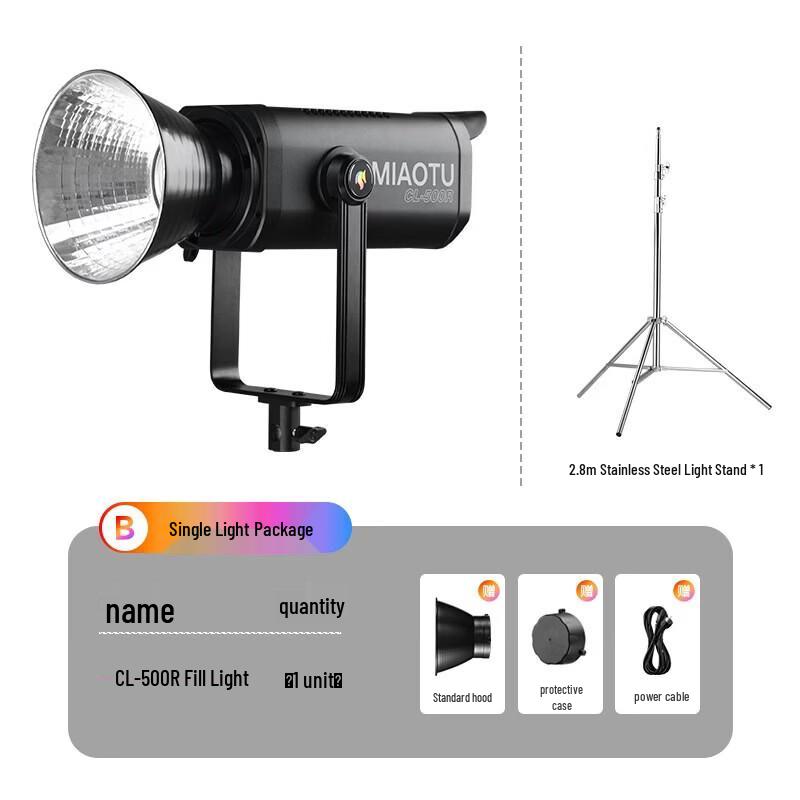 MiaoTu CL500R RGB Full-Color Photography Fill Light