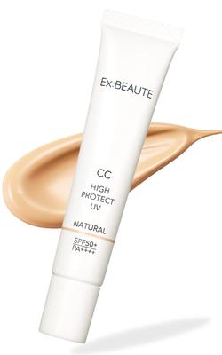 Exbeaute Makeup Base CC Made In CC High Protect UV BB Cream UV Beauty Ingredients SPF50+ Cream, Japan, Foundation, Absorber-Free, (Natural, 30g)