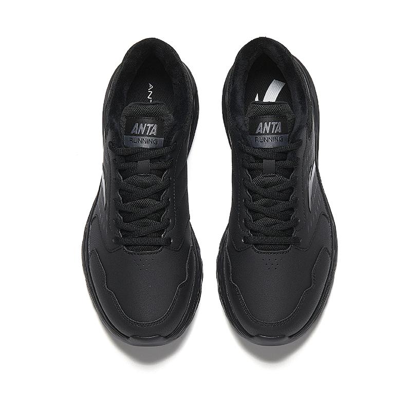 Anta Comfortable Versatile Breathable Warm Low-Top Casual Running Shoes Men Sneakers Black 912445592-2