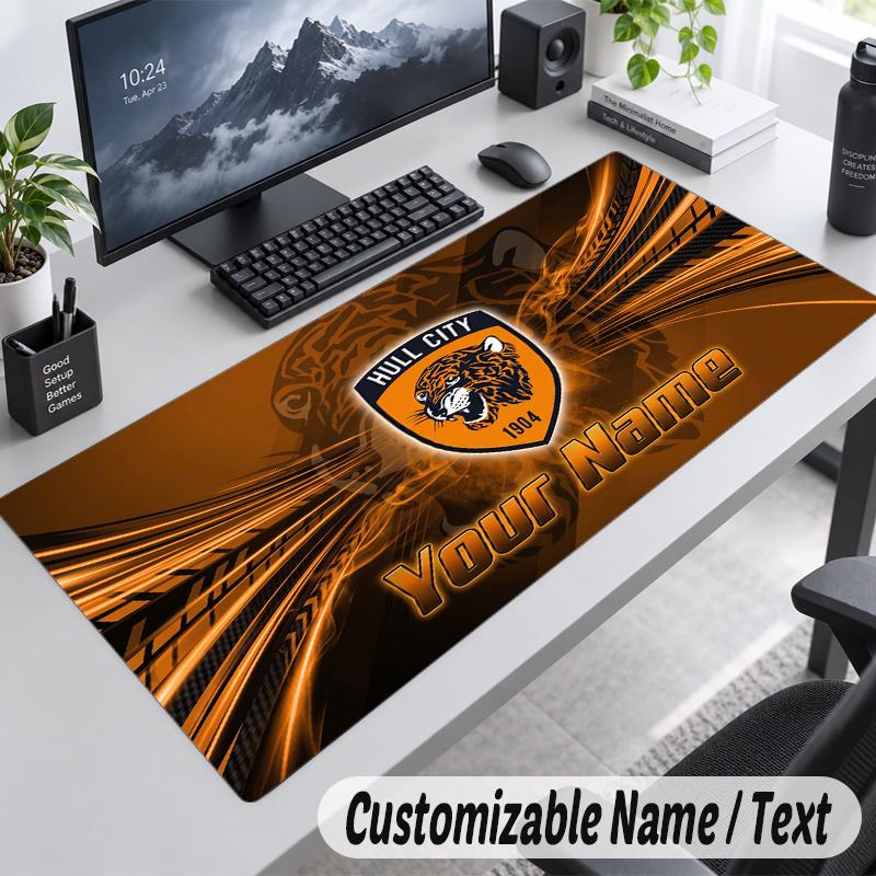 Custom Name Text Mouse Pad Hull FC Personalized Desk Pad For Work And Gaming