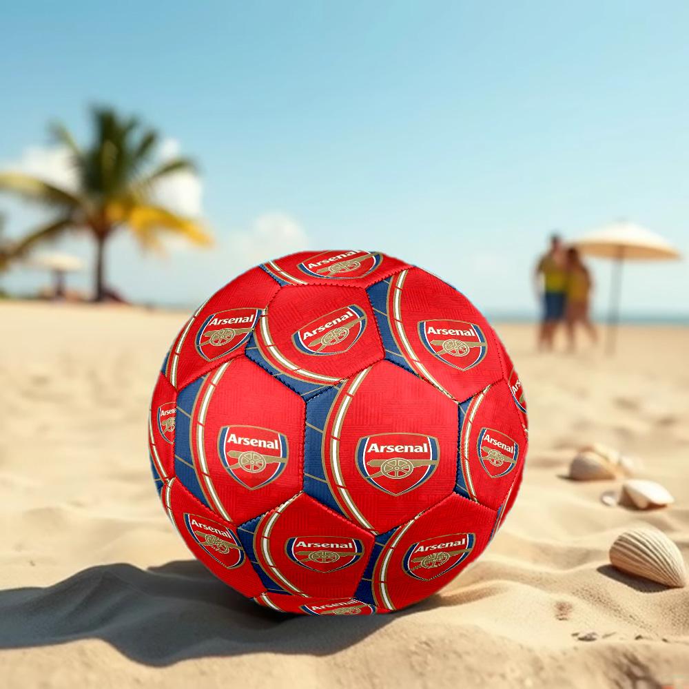 Arsenal F.C Print Size 5 Soccer Ball, Standard Match Football for Sports Game and Team Practice, Ideal Gift for Soccer Fans