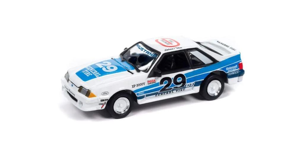 Kyosho Johnny Lightning Scale 1988 Ford Mustang GT Saleen Blue Finished Model JLCT014FW 1/64 #29