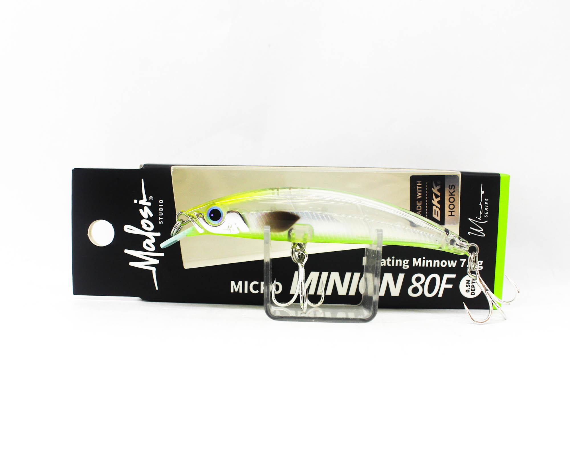 Malosi MI80F-WI Minnow Micro Minion 80F Floating Lure Wasabi (4533)
