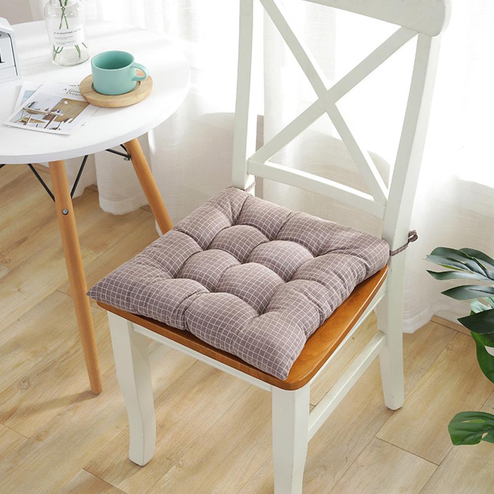 

Modern Small Plaid Printing Thicken Chair Cushion for Student Office Coffee40*40cm#0