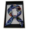 Vintage oil painting 111 mulberry silk double crepe silk scarf women's light luxury blue scarf scarf scarf square scarf
