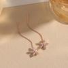 Snowflake Ear Thread Long Tassel Earrings Summer Unique Design Luxury Chic Drop Earrings for Women