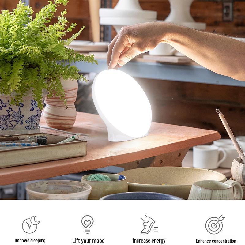 Sad Mood Light Therapy Lamp: Red Light for Seasonal Depression Relief