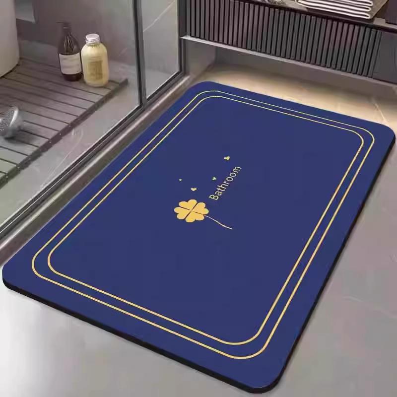 Noob Discount: Crystal Velvet Absorbent Anti-slip Mat for Bathroom & Toilet Doorway