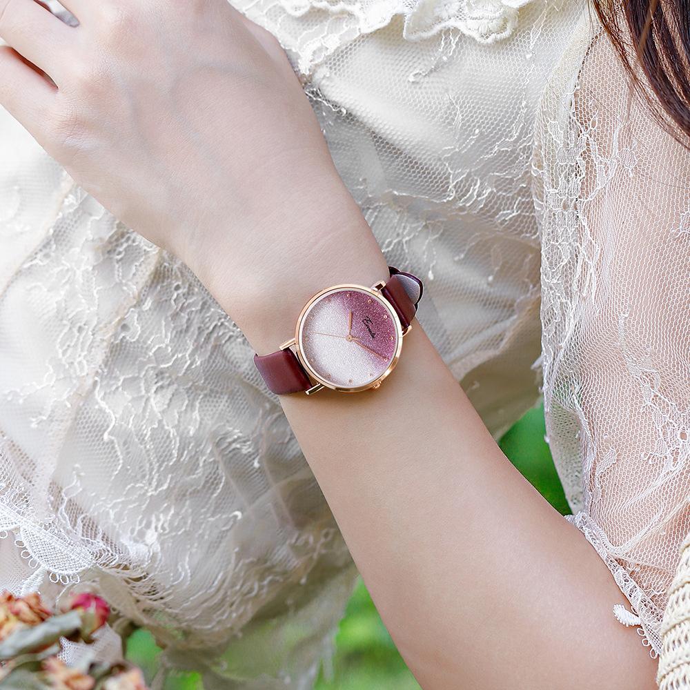 

Годинник Nvmori Women s Small Fresh and Simple Temperament Ins Style Belt Gradient Baby s Breath Women s Breath Watch