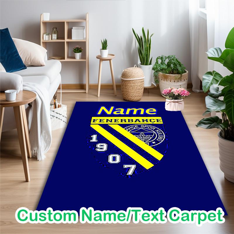 [1pc Fenerbahce Spor Kulübü (8) Office Chair Carpet] Digital Printed Area Rug for Home & Game Room Use, Soft Indoor Sofa Chair Mat