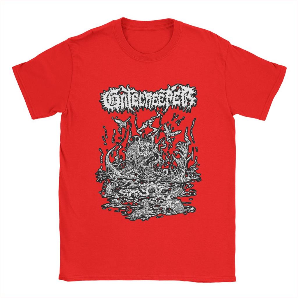 Gatecreeper T Shirt Men's Pure Cotton Awesome T-Shirt Crew Neck Band Tee Shirt Short Sleeve Clothing Printing