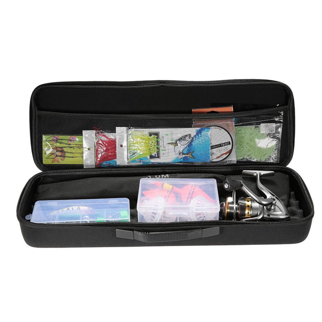 Borsa Portatile per Pesca Custodia Antiurto per Canna da Pesca Mulinello Borsa da Trasporto Custodia Organizer per Attrezzatura da Pesca