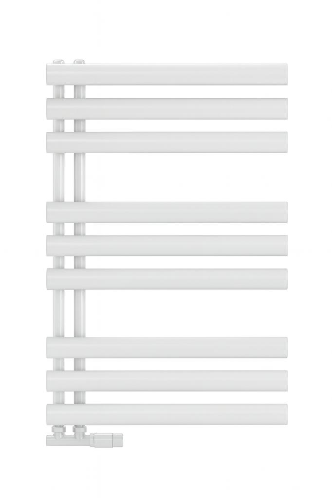 Luxrad Oval E Bathroom Radiator 86.2x50 Cm Bottom Connection White 341W