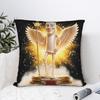 Funny Angel Tung Tung Sahur Brainrot Meme Pillow Cover Retro Trendy Pillow Case For Living Room Sofa Comfy Cushion Cover Gift