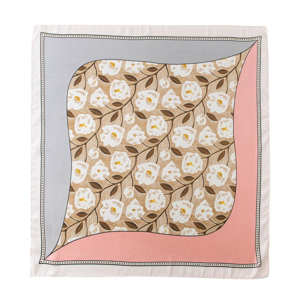 New scarf printed square scarf retro silk scarf atmosphere fashionable versatile scarf office shawl