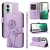 For Xiaomi Redmi 15 5G (Global) (169mm) Leather Wallet Case with Strap Dandelion Imprint Phone Stand Cover