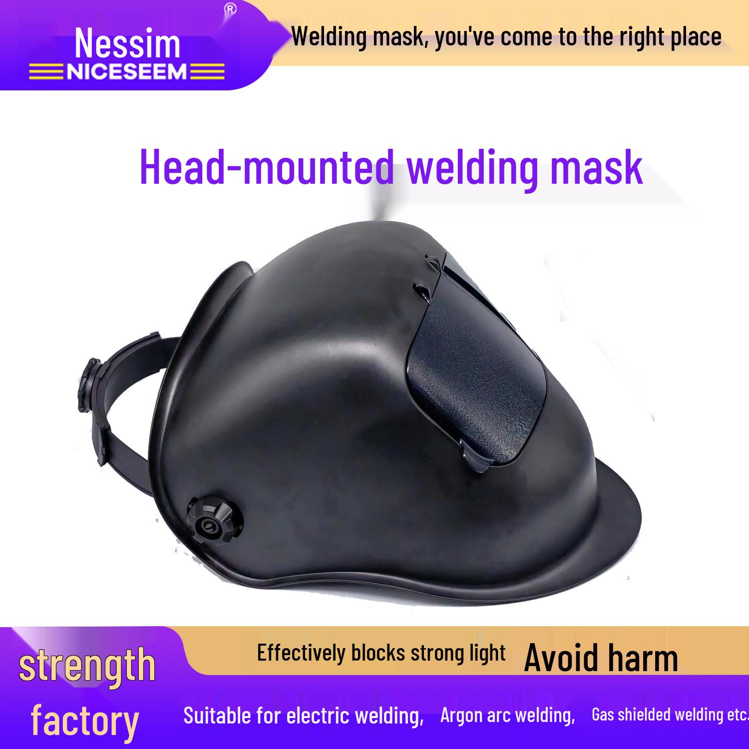 

Защитный экран для сварки лазером - Легкая защита с креплением на голову для сварщиков