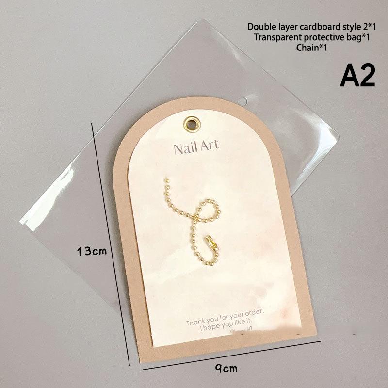 

Накладные ногти дисплей карты с цепью мешок для пыли для пресса на ногтях ювелирные изделия дисплей свет роскошный реквизит для фотографий фоновая бумага A2