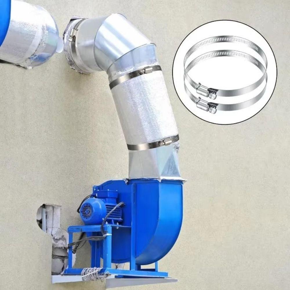 0.5/1m Stainless Steel Hose Clamp Strap Flexible Fuel Tube Pipe Clips  for Pipeline Fixation