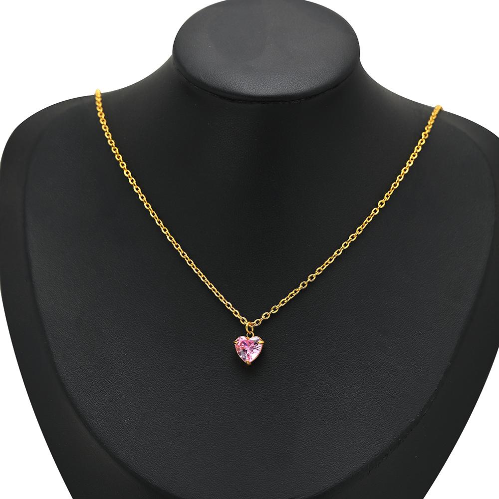 5pcs Stainless Steel 10mm Heart Zirconia Charms for DIY Jewelry Findings Necklace Pendants Bracelet Accessories Earrings Making