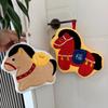 Cute Cartoon New Year Pony Hand Towel Coral Fleece Home Kitchen Bathroom Wipes Horse Thickened Kitchen Hanging Absorbent Towels