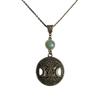 Silver Star Moon Pendant Necklace For Women With Cross Chain Design