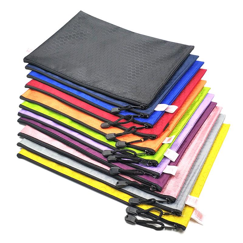 

Водонепроницаемая сумка А4 из Оксфорда на молнии - Хранение документов с текстурой футбольного мяча и пенал для студентов, возможен индивидуальный логотип A6