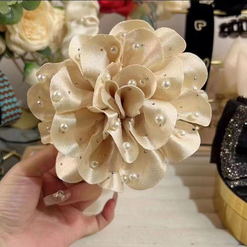 1pc New Fabric Gripper Senmei High End Hair Accessories Fashionable and High End, Back of the Head Hair Grip