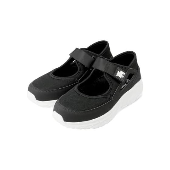 

[Menue] [Moz] Thick Sole Velcro Sneaker Sandals [3.5cm Heel] Women s Easy to Walk Lightweight Instep Strap Band Casual Round Toe Flat Flat Shoes