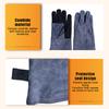 40Cm Long Welding Gloves Tig/Mig Welding Gloves Bbq Oven Glove Guantes Para Soldar Heat- Insulated Mittens