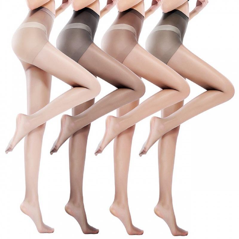 Thin anti-hook silk stockings, durable black stockings, summer 0d skin socks, bare-leg artifact, pineapple socks