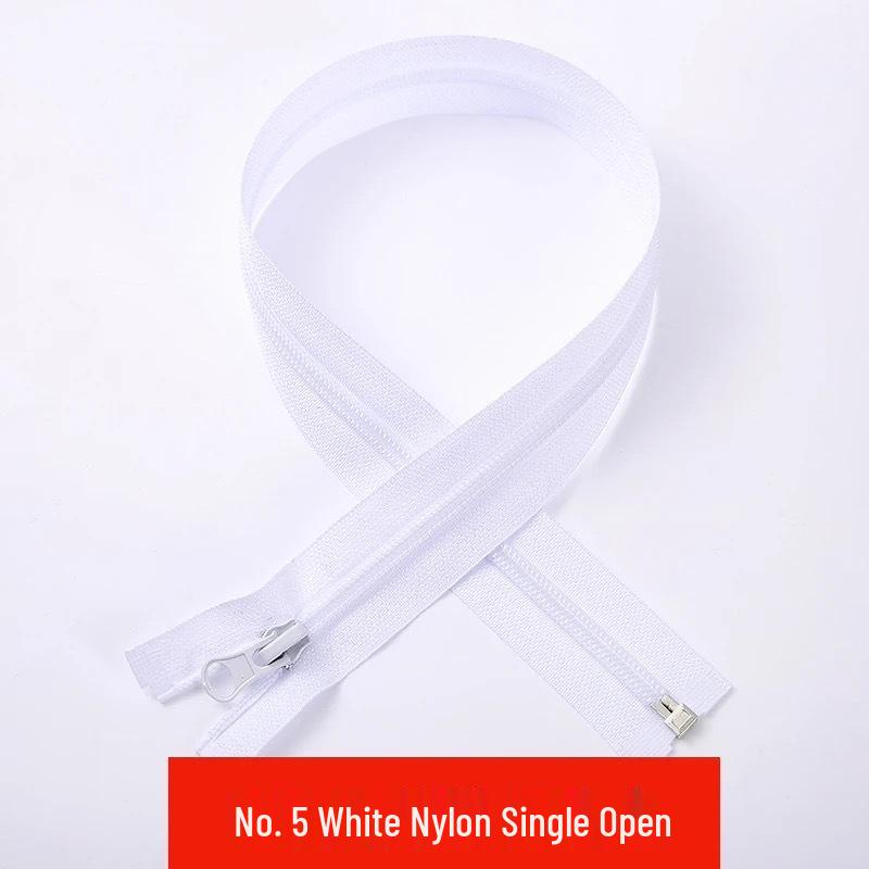 Größe 5-7 Nylon Einzel-Offenreißverschluss mit Feinzahnung für farbige Leiste Schuluniform und Sportbekleidung Sonnenschutzkleidung Zubehör