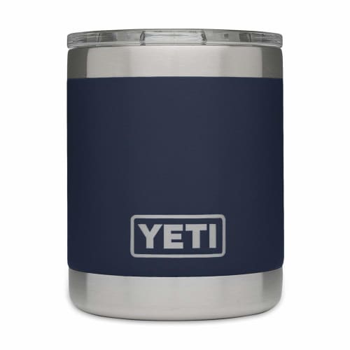 YETI Rambler Lowball 10oz Stainless Steel Cup with Lid, Navy, 296ml Mini Tumbler, Lowball Series