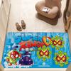 Cute Cartoon Super Zings Floor Mat INS Style Soft Bedroom Floor House Laundry Room Mat Anti-skid Household Carpets