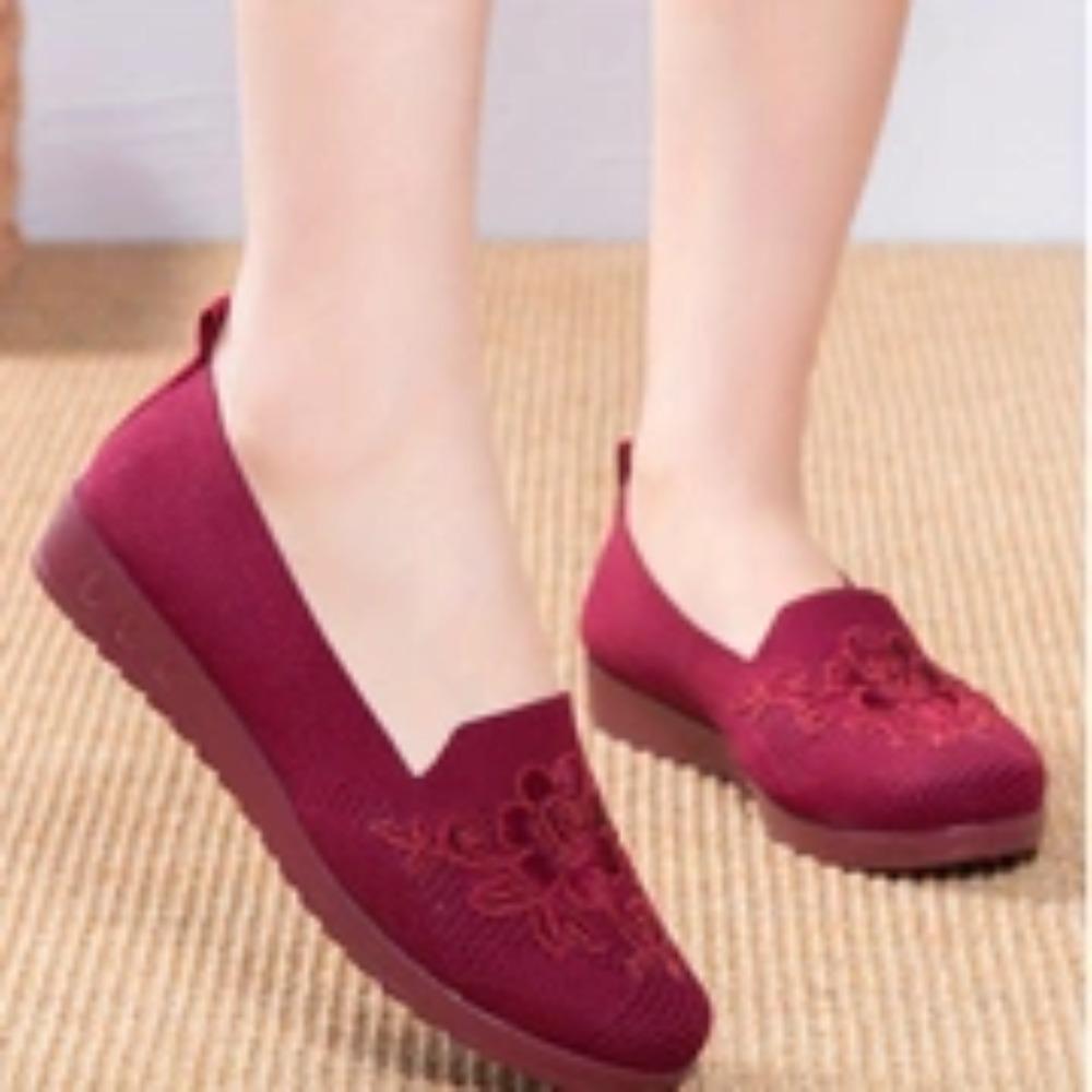 Fashion Summer Mesh Knitting Sneakers Women Breathable 2025 Fashion Spring/aututmn Round Toe Casual Comfrotable Flats Shoes for Women