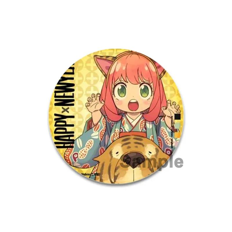 32/44/58mm SPY X FAMILY Enamel Pin Cute Anime Brooches Anya Forger Damian Lapel Pins Cartoon Badge Backpack Hat Jewelry Accessories Gift