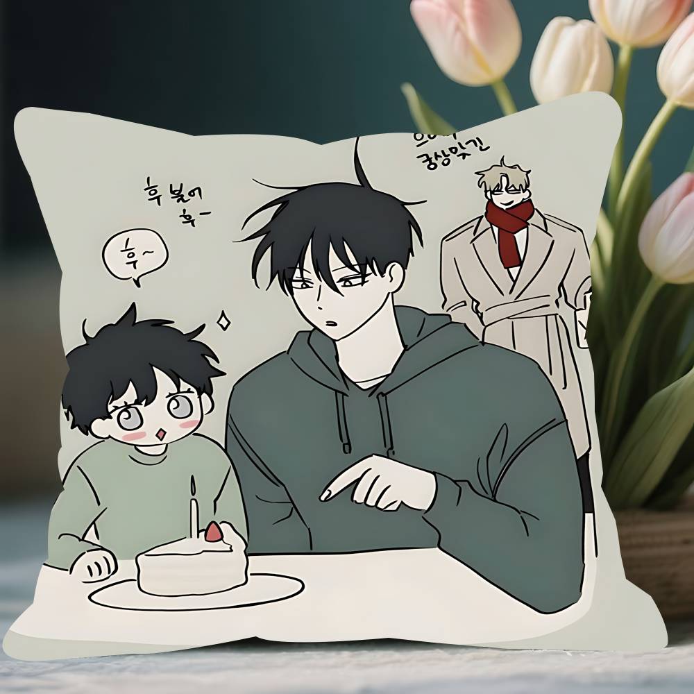 

Anime Low Tide In T-Twilight Pillow Case Removable Washable Cushion Cover – All-Season Soft Linen 12x12Inch