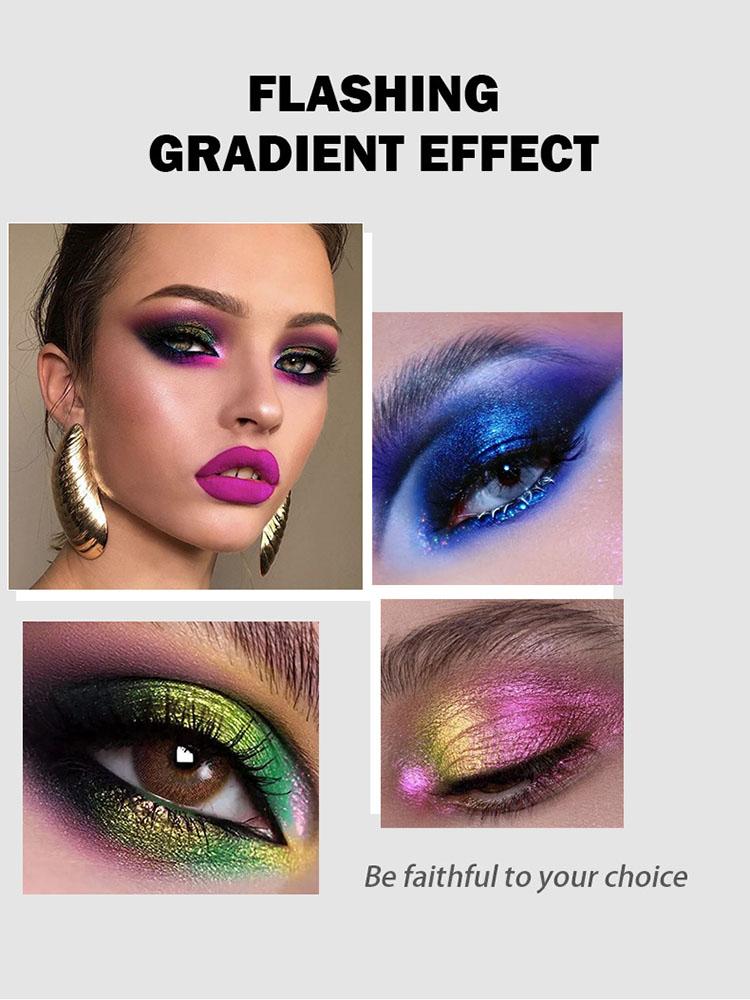 Optical Chameleon Eyeshadow Liquid Dazzling Stage Makeup High Light Film Forming Eyeshadow Liquid Lip Liquid