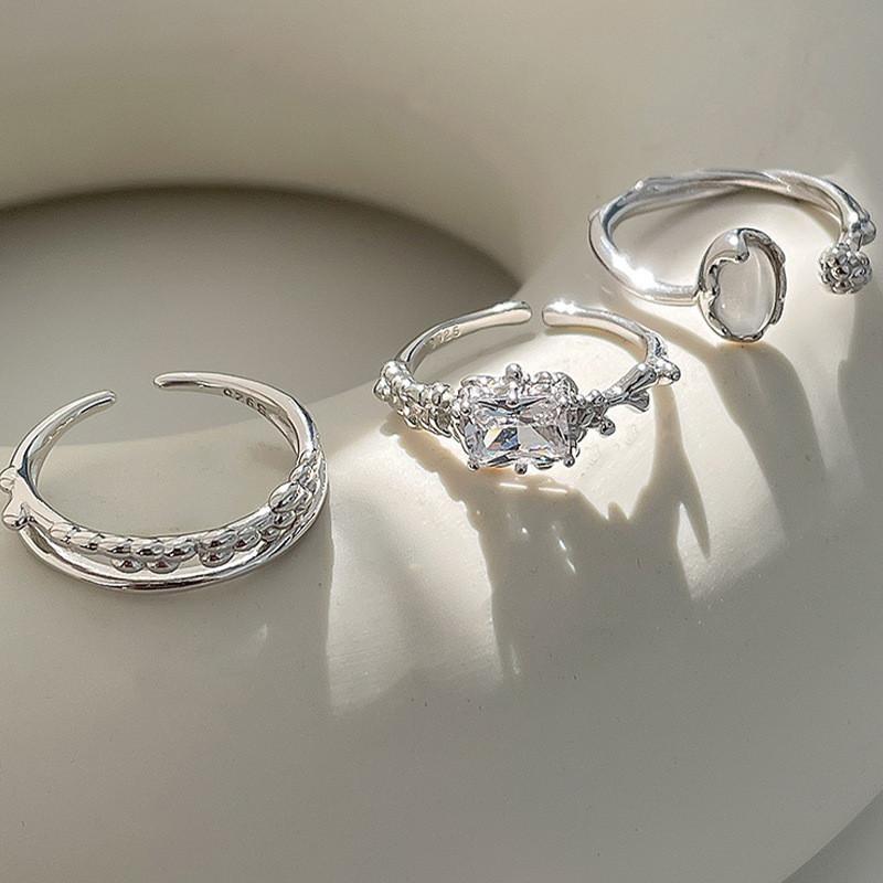Geometric Stylish Highend Design Zircon Ring For Women Perfect For Fall 2022
