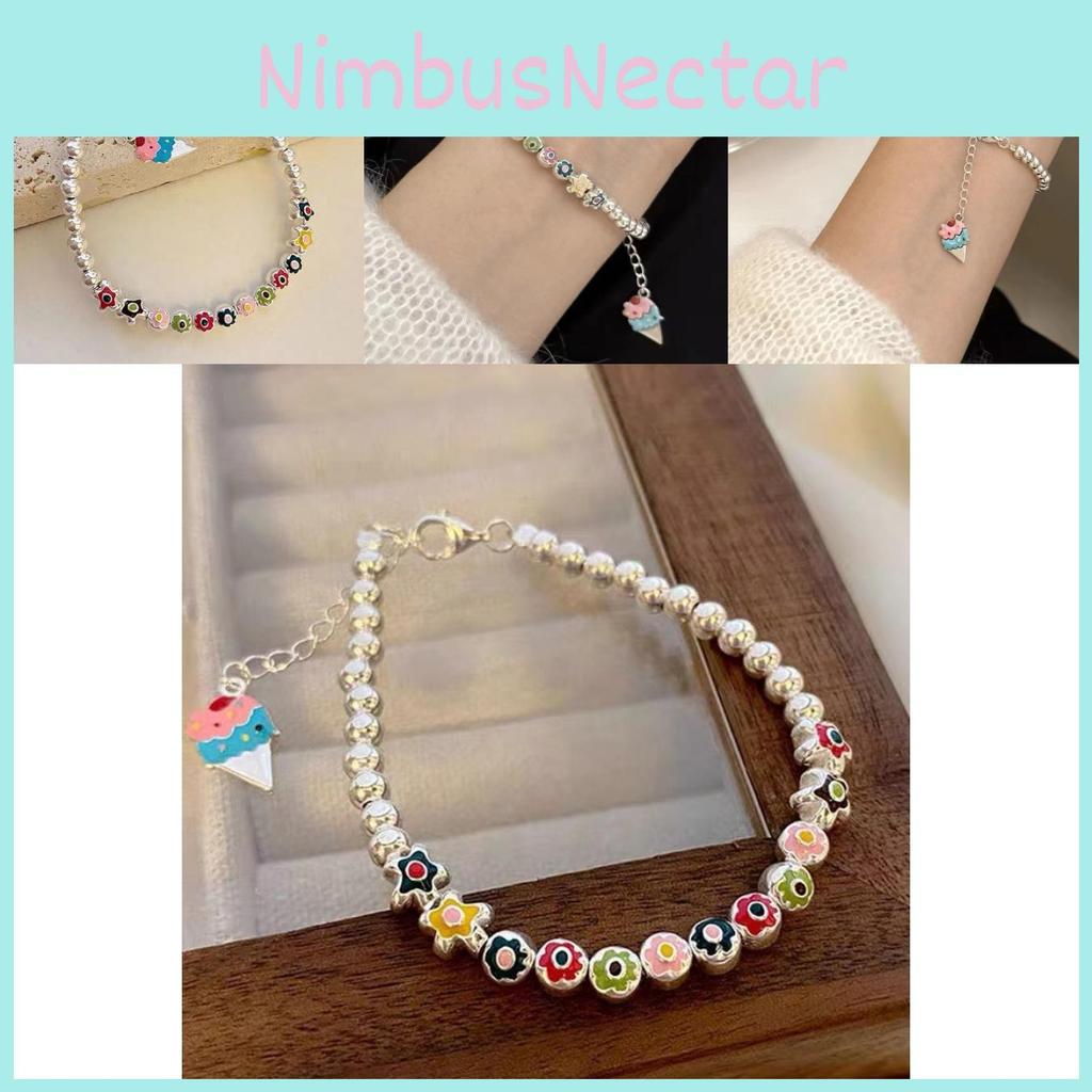 Geometric Elegant Flower Bracelet For Women Sweet Fresh Style Summer 2024