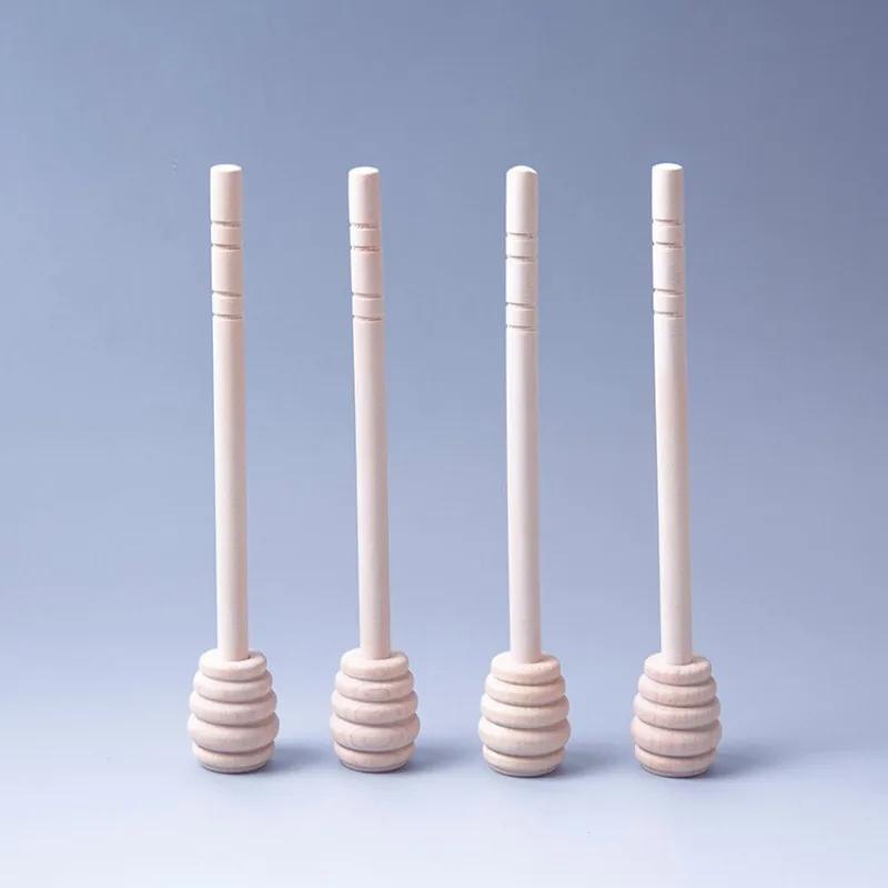 3 ks/balení Medový hrnec s dlouhou rukojetí Míchací tyčinka Malá dřevěná medová tyčinka Medová tyčinka Dřevěná medová lžička