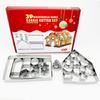 28PCs Holiday Cookie Cutters Stainless Steel Baking Molds Gingerbreads Biscuit Moulds With Safe Rounded Edges