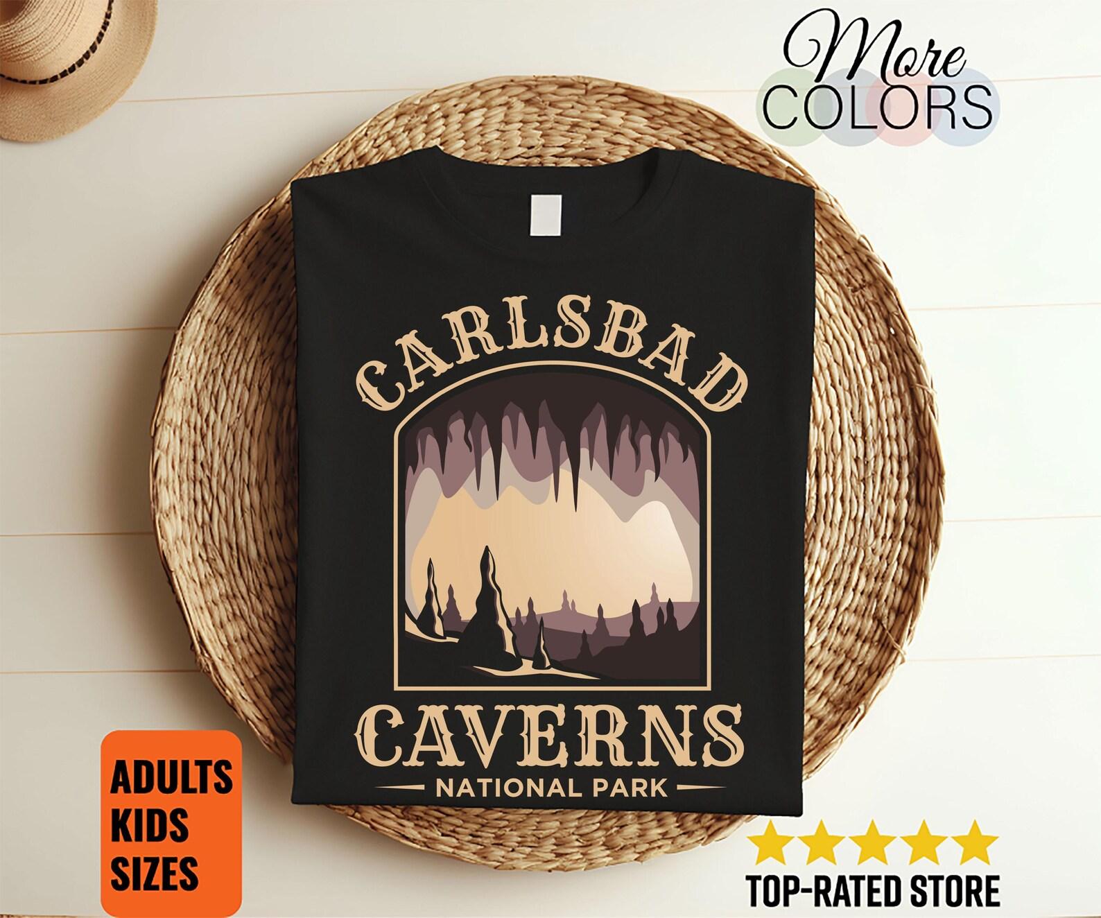 Carlsbad Caverns National Park US Vintage T-Shirt, USA New Mexico Chihuahuan Desert Parks Lover Gifts, Adventure Outdoors, Camping Hiking, 100