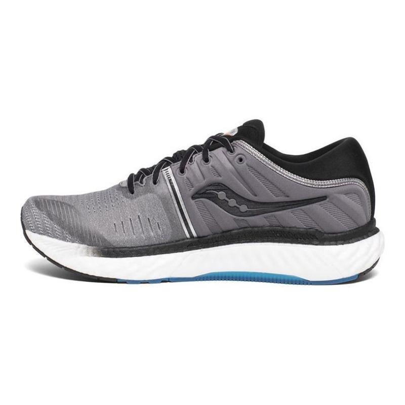 Saucony Hurricane 22 men low-top running shoes gray black mesh supportive cushioned lightweight S20544-25 40