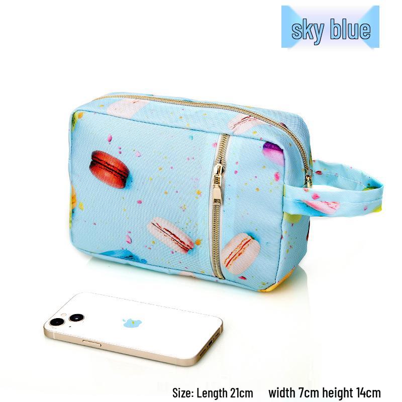 Stilvolle Damen Kleine Wasserdichte Oxford Reise-Toilettenartikel- und Kosmetik-Aufbewahrungstasche