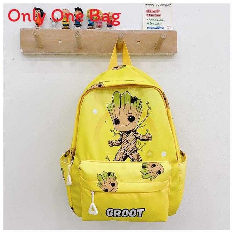 America Pattern Captain Kids School Backpack For Early Education