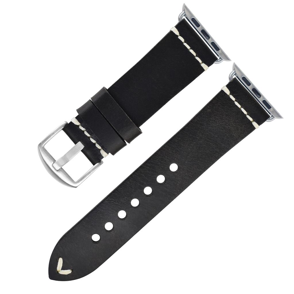 Applicable To Apple Watch Leather Strap Apple Watch Iwatch8 Men'S S7 Women'S Strap