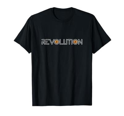 T-shirt Révolution Bitcoin Crypto-monnaie Blockchain