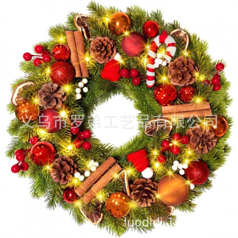 Christmas Wreath Door Hanging Decor Home Mall Window Party Festive Simulation Ornament