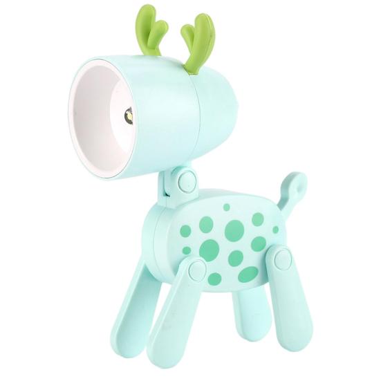 

Настольная лампа, неяркая, декоративная, энергосберегающая, привлекательная, светодиодная в стиле собаки, оленя, для чтения книг, для дома